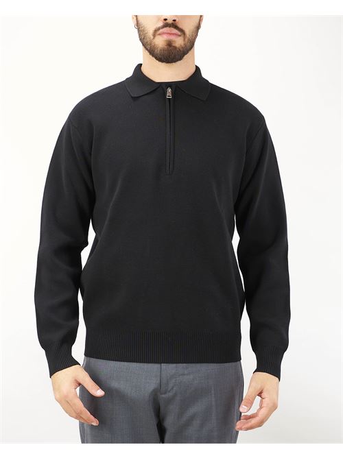 Polo in maglia con zip Low Brand LOW BRAND | Maglia | L1MFW24256700D001